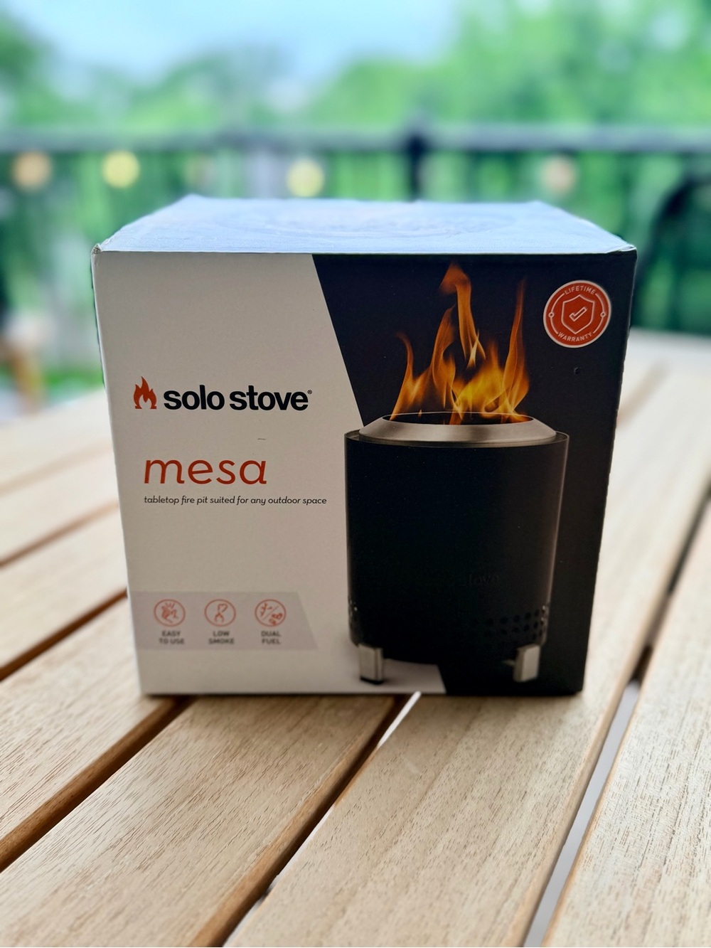 Solo Stove Mesa Tabletop Fire Pit – Black – New in Box